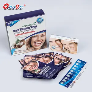 Highly Viscosity Elastic Gel Tooth Strips Dental Whitening Strips Non Peroxide Best Selling Products In America