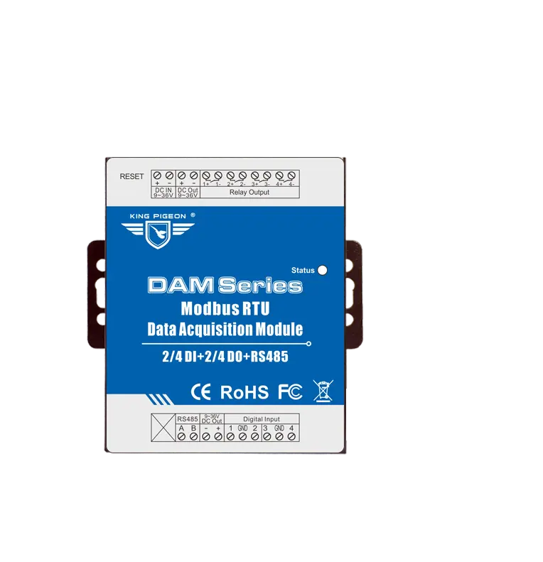 원격 데이터 수집 모듈 DAMXXX 건조 접촉 또는 젖은 접촉 카운터 지원 Modbus RTU 프로토콜