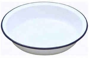 Nützliche Hause Und Restaurant Metall Emaille Weißen Schüsseln Und Platten - Product Image 3