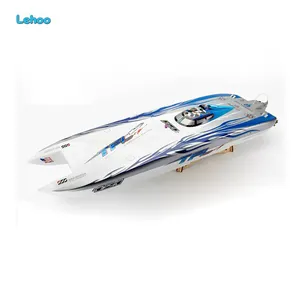 Wholesale large size 1040MM Electric racing RC boat brushless twin motors Zonda catamaran Blue color from China