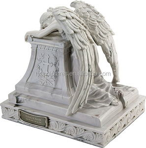 Statue en pierre de lune d'anges en granit, faite à la main, célèbre, pour décoration de la cour brute - Product Image 4