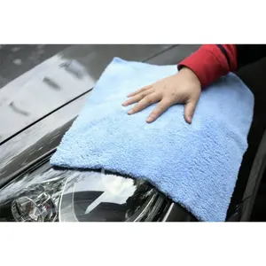 Tissu en microfibre ULTRA, simple, en peluche, pour le nettoyage des voitures