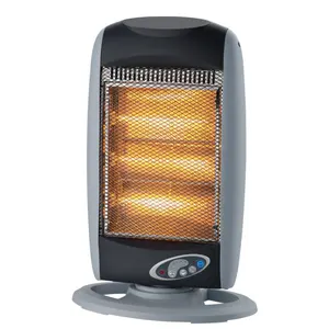 Electric Heater Bedroom Halogen Lamp Radiant Heater 1200w Electric Halogen Heater With 3 Heating Tubes