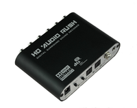 Decodificador de audio analógico envolvente Digital de 2,1/5,1 canales Decodificador de audio estéreo DTS/AC3 5,1 con 2 puertos SPDIF PVC para DVD PS2