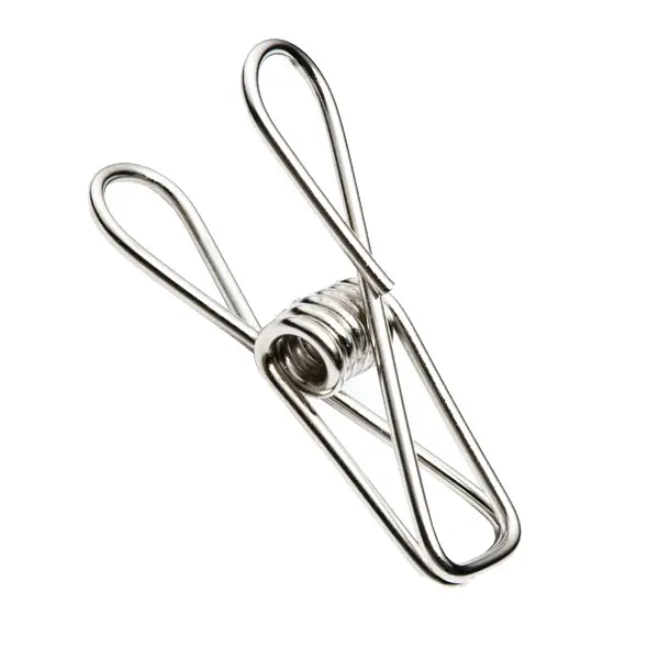 March Expo Hengsheng Stainless Steel Wire Formed Paper Clips Notes Clamps Office Use