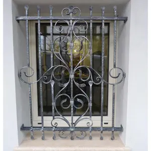 Decorativas de hierro forjado ventana exportador y fabricante