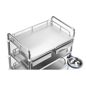 Ziekenhuis Chirurgische Instrument <span class=keywords><strong>Trolley</strong></span> Roestvrij Staal <span class=keywords><strong>Dressing</strong></span> <span class=keywords><strong>Trolley</strong></span> - Product Image 2