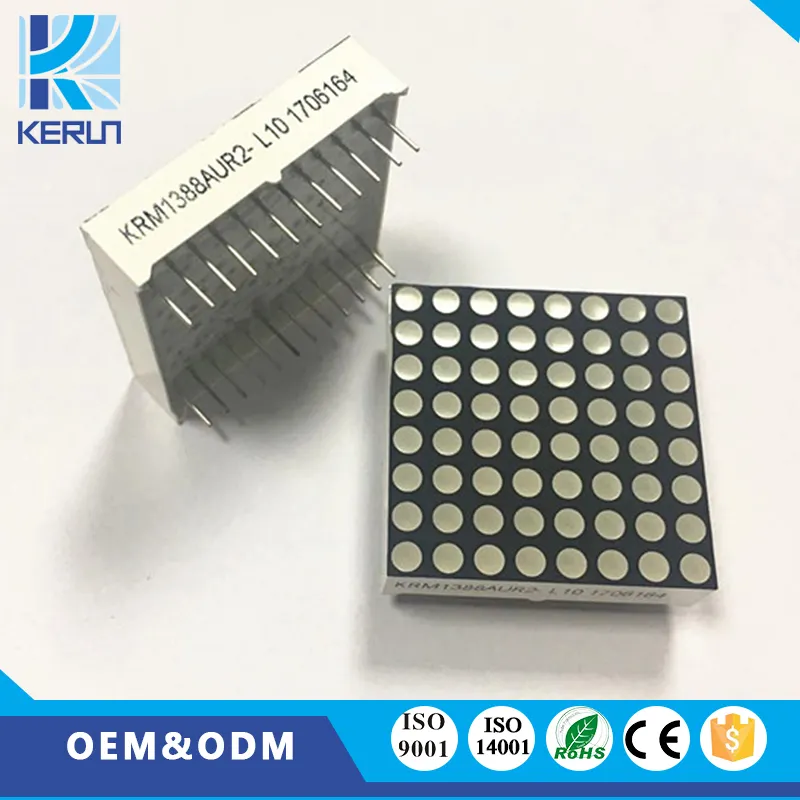 KERUN бренд KRM-1388AUR в белый горошек 8*8 P4.0mm точечно-матричный светодиодный
