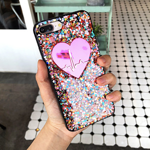 Bling Glitter สำหรับ <span class=keywords><strong>iPhone</strong></span> 6 S 6 S 7 8 PLUS Luxury Soft ซิลิโคนสำหรับ <span class=keywords><strong>iPhone</strong></span> X กรณีผู้หญิง - Product Image 3
