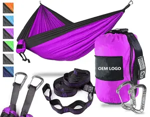 210T Nylon Fabric Portable Lightweight Parachute Camping Hammock