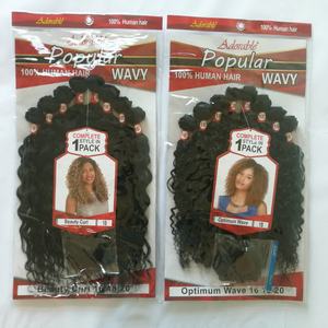 Xuchang harga pabrik rambut hewan manusia rambut sintetis campur rambut jalinan gelombang air optimal 8 buah/lot dengan penutupan Gratis - Product Image 3