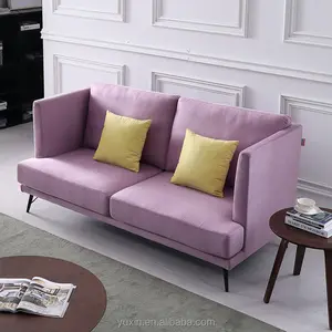Sofa High Back Warna Ungu Nyaman untuk Furnitur Ruang Tamu