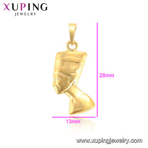 Colgante de moda xuping de último diseño 33980, colgante de reina egipcia Antigua/real de color dorado de 24K - Product Image 4