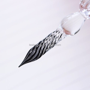 Nouveau Art Mode Cool Verre Matériel Fontaine Dip Pen Vintage Cristal <span class=keywords><strong>Venise</strong></span> Verre Stylo Mode Écriture Outils - Product Image 1