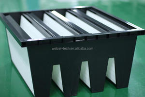 <span class=keywords><strong>V</strong></span>ừa Hiệu Quả F7 Nhựa Khung 592 X 592X 2 92mm Mini-xếp li Nhỏ Gọn 4 <span class=keywords><strong>V</strong></span> Ngân Hàng Bộ Lọc Không Khí - Product Image 6