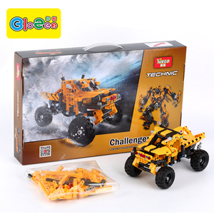 2018 más reciente educativos Pull-back ladrillos camión plástico montar <span class=keywords><strong>kit</strong></span> juguetes para niños - Product Image 2
