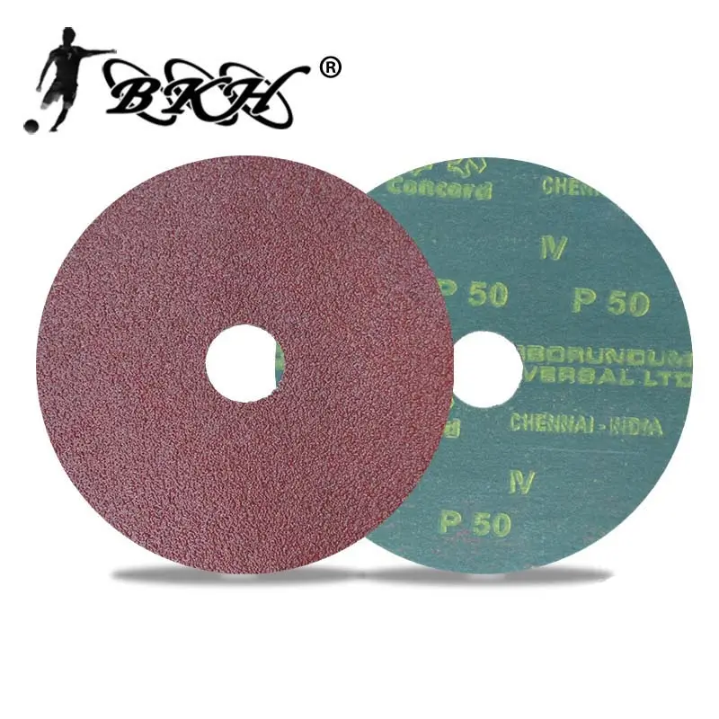 4 "4.5" 5 "Aluminium oxid Schleifen Faser Disc Für metall und holz sand papier