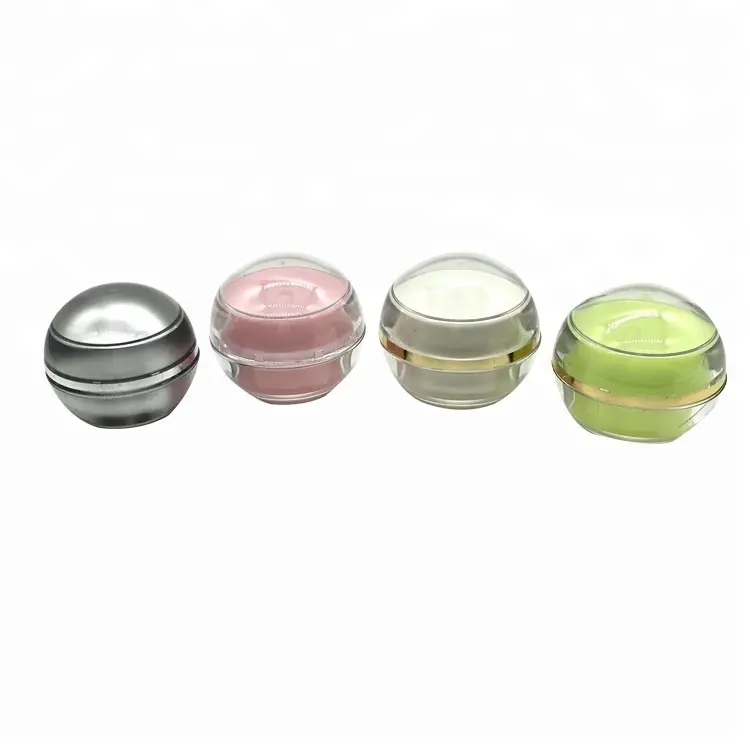 Mini 5g ball shaped cream / small plastic boxes / empty cosmetic cream container