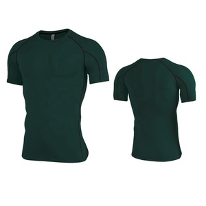 Commercio all'ingrosso di Buona Qualità di Sublimazione Logo Maniche Corte Formazione Surf Jiu Jitsu Elastan <span class=keywords><strong>Rash</strong></span> Guard - Product Image 3