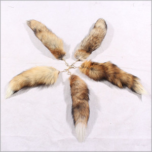 ALICEFUR Nhà Máy bán buôn cung cấp giá rẻ giá màu đỏ thực sự fox fur tail keychain - Product Image 2