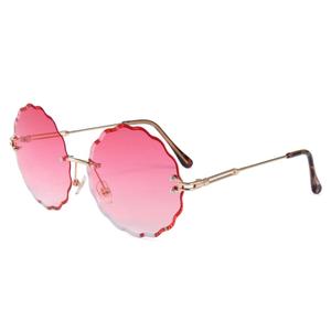 <span class=keywords><strong>Occhiali</strong></span> <span class=keywords><strong>da</strong></span> <span class=keywords><strong>Sole</strong></span> Rotondi Senza Montatura Rosa per Donna, Stile Tedesco, Senza <span class=keywords><strong>Marca</strong></span> - Product Image 1