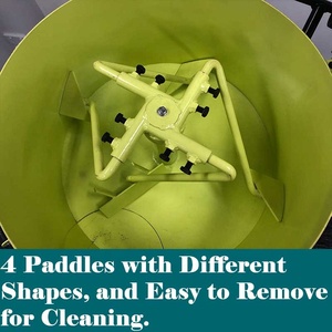 Malaxeur à béton portable de 80 L, malaxeur électrique à béton, malaxeur à mortier, malaxeur à <span class=keywords><strong>action</strong></span> forcée de 1100 W, machine à mélanger pour la construction de carrelage - Product Image 4