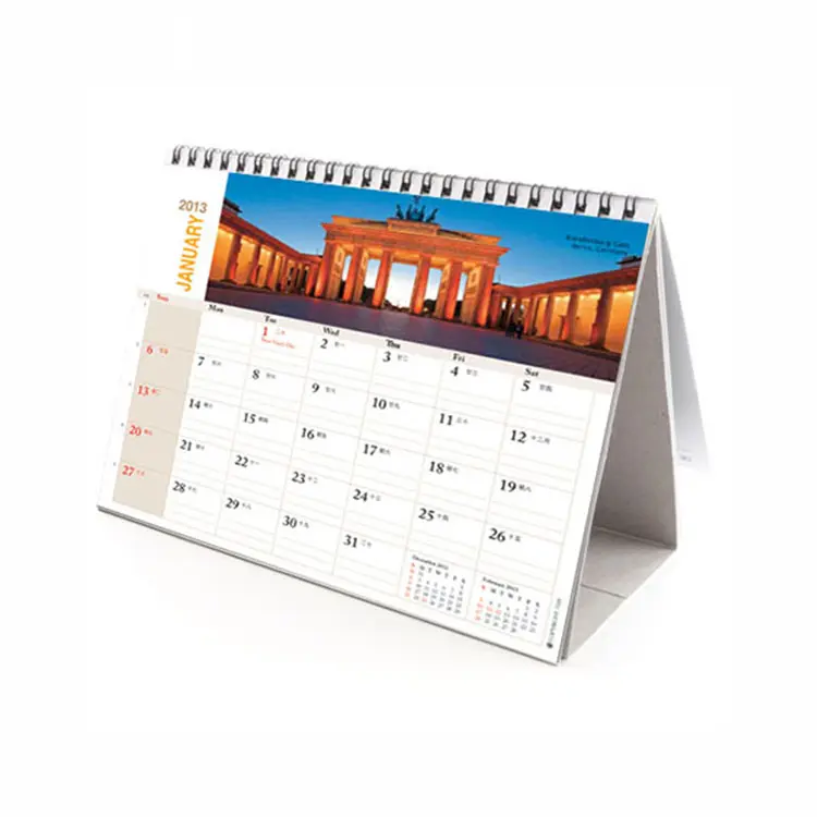 Офисный необходимый художественный дизайн, бумажный спиральный Настольный календарь 2020, новый большой Настольный календарь с полной формулой