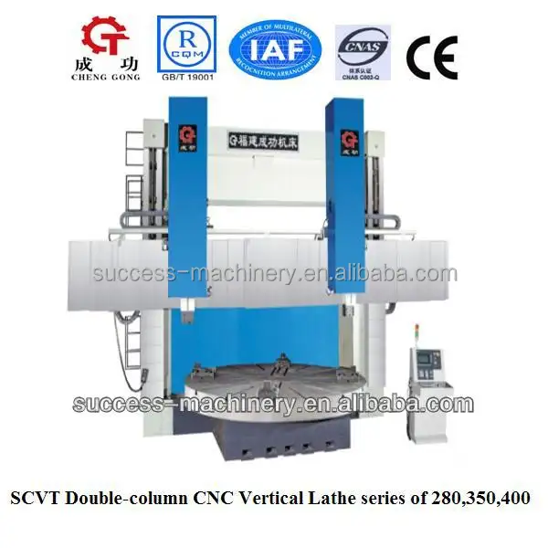 scvt350h/ w 이중 칼럼 CNC VTL CNC VTL 선반 기계