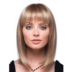Aishili al por mayor de la mezcla canzi con natural Rubio pelucas sintéticas natural con flequillo pelucas de pelo sintético para las mujeres - Product Image 2