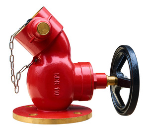 Ca cháy 2.5 inch Brass Threaded xiên loại mặt bích hạ cánh van cứu hỏa van trong nhà 45 độ mặt bích cứu hỏa - Product Image 2