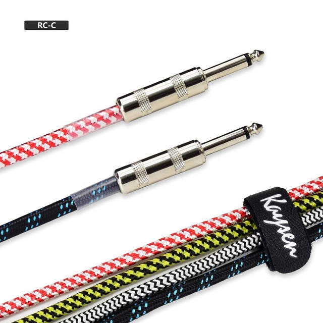 High Quality OEM 6.35 Jack 3m 6m 10m Guitar Instrument Cable