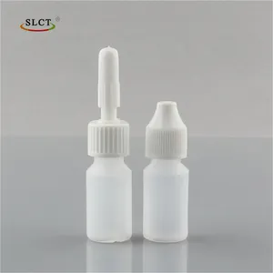 空定制HDPE挤压瓶5毫升10毫升15毫升塑料瓶小型迷你滴管瓶液体药瓶，化妆品