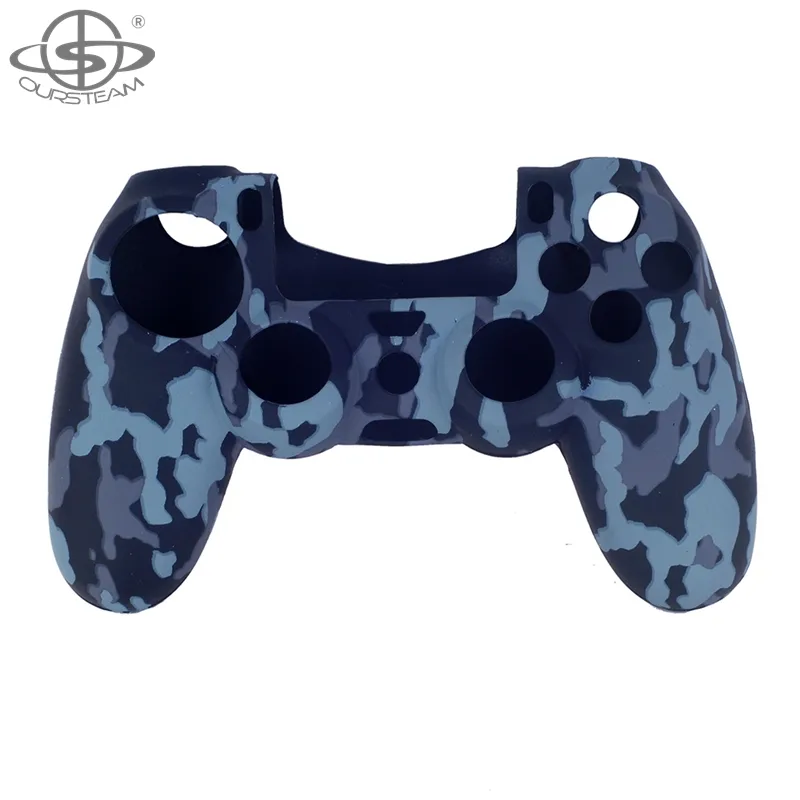 Camo Silicone Rubber Skin Case Cover Grip Voor Playstation 4 PS4 Pro Controller