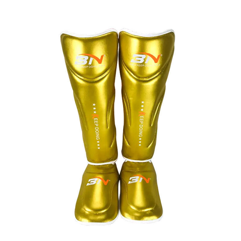 โลโก้ที่กำหนดเอง Shin Guards MMA Muay Thai Instep ขาแผ่นป้องกัน Kickboxing Gear