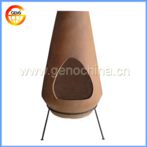 Chimenea de Barro para Exteriores con Leña para Decoración de Jardín - Product Image 2