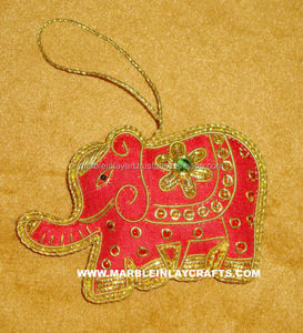 <b>Elephant</b> Shaped Christmas Hanging Ornaments - Product Image 1
