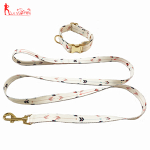 Juego de correa de <span class=keywords><strong>collar</strong></span> de perro mascota personalizado para perros pequeños, medianos y grandes, collares de nailon con patrón personalizado - Product Image 4