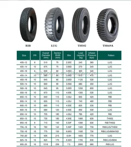 Neumático de camión al bies, 1000-20, 825-16, 750-16, 825-16, el mejor precio, 7,50-16