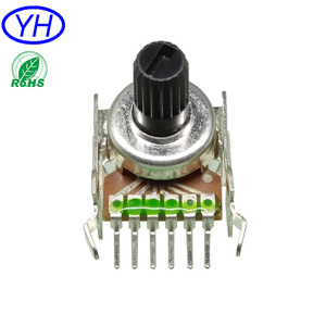 Nhà Cung Cấp Vàng Carbon Phim Cách Điện Trục Đơn Gang 12MM Quay 6 Pin <span class=keywords><strong>Potentiometer</strong></span> - Product Image 1