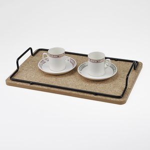 Bandeja rectangular para servir con marco de alambre, vajilla de estilo indio para servir alimentos - Product Image 1