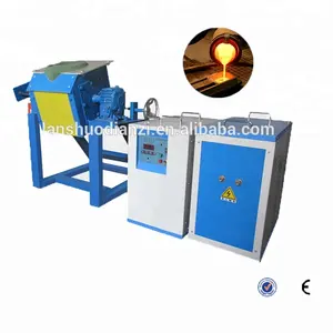 10kg copper gold silver smelting furnace induction melting furnace with tilting crucible