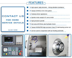 Giá Tốt Ngang Gang Loại Máy Tiện CNC Trung Quốc Máy Tiện CNC - Product Image 4