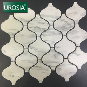 Azulejo Decorativo de Pared con Diseño de Mosaico de Cerámica de Mármol Blanco Estilo <span class=keywords><strong>Arabesco</strong></span> para Revestimiento - Product Image 5
