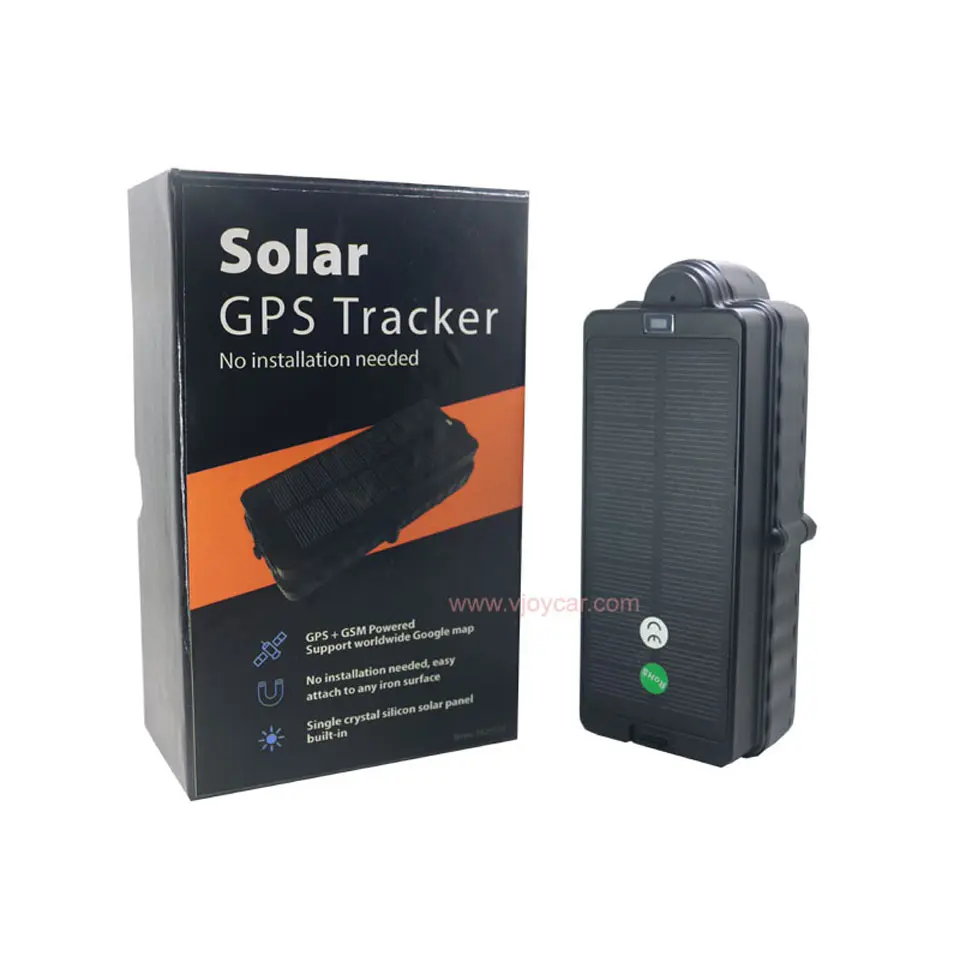 China Hersteller 20000mAh Shock Alert Echtzeit-Tracking Solar betriebener Fahrzeug-Tracker Local izador GPS