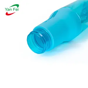 Botol Air Jus Buah Lemon Portabel, Plastik Bening Olahraga Luar Ruangan dengan 550Ml Botol Sporty Tidak Berfungsi untuk Air Mendidih
