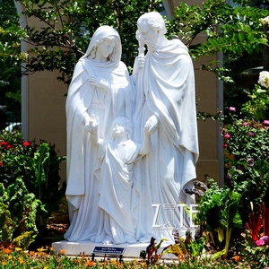 Personnalisé décoration sculpture en fiber de verre résine <span class=keywords><strong>joseph</strong></span> et marie figurine statue - Product Image 3