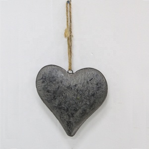 Vintage <span class=keywords><strong>shabby</strong></span> chic à la française en métal mur suspendu décoration coeur - Product Image 2