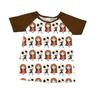 Design de mode européenne garçon Halloween cartoon motif <span class=keywords><strong>mickey</strong></span> 3/4 manches t-shirts en gros bébé garçon vêtements - Product Image 3