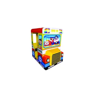 Kiddie-máquina de juego de Arcade que funciona con monedas amarillas, autobús escolar, Paseo de diversión para niños, máquina de juego para niños en el parque, en oferta