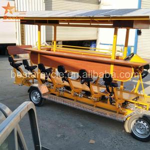 Cerveza de lujo venta bicicleta pedal pub local de <span class=keywords><strong>la</strong></span> ciudad Parque carretera carro triciclo eléctrico - Product Image 1